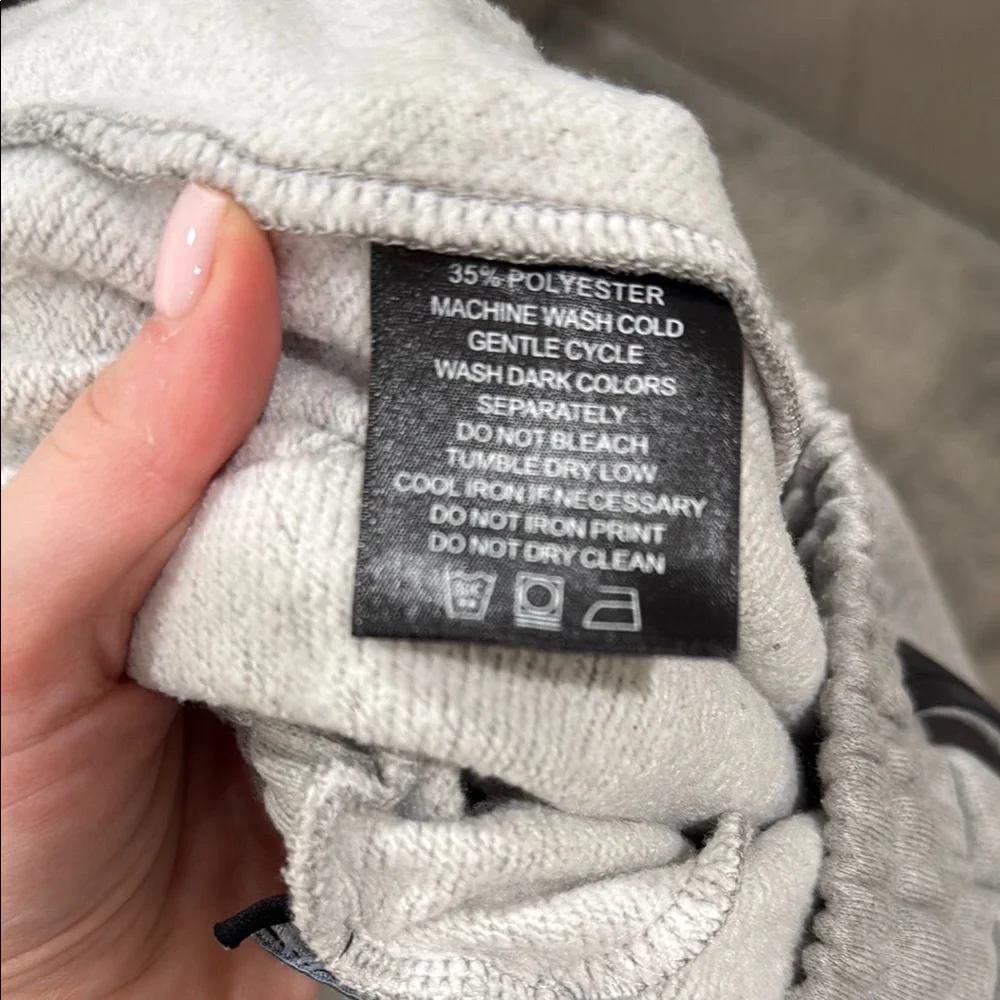 Manier De Voir Gray Sweatpants with Black Stripes - Picture 4 of 4